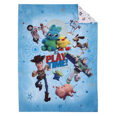 NoJo Toy Story comforter close-up of Woody and Buzz for vibrant decor