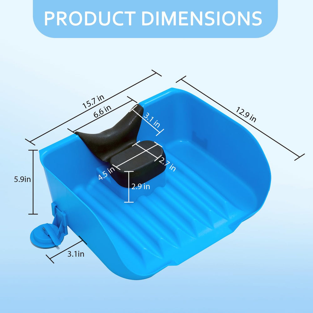 Nolasalon compact, easy-clean basin for tidy bath sessions.