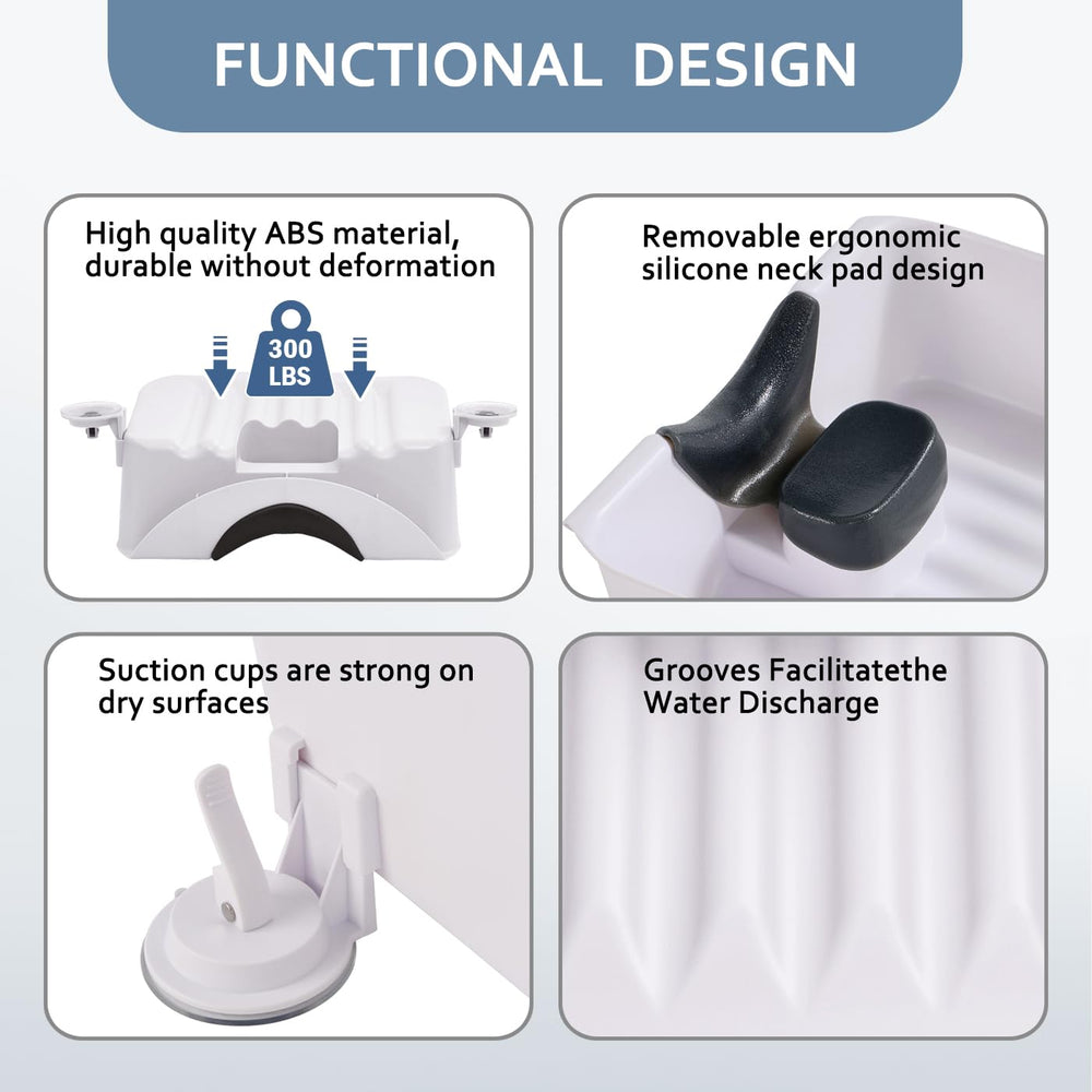 Nolasalon portable shampoo basin compact design makes sink-to-station setups easy.