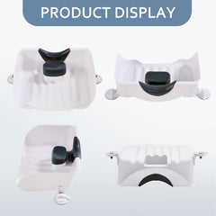 Nolasalon portable shampoo basin neck pillow provides cushioned support during washing.