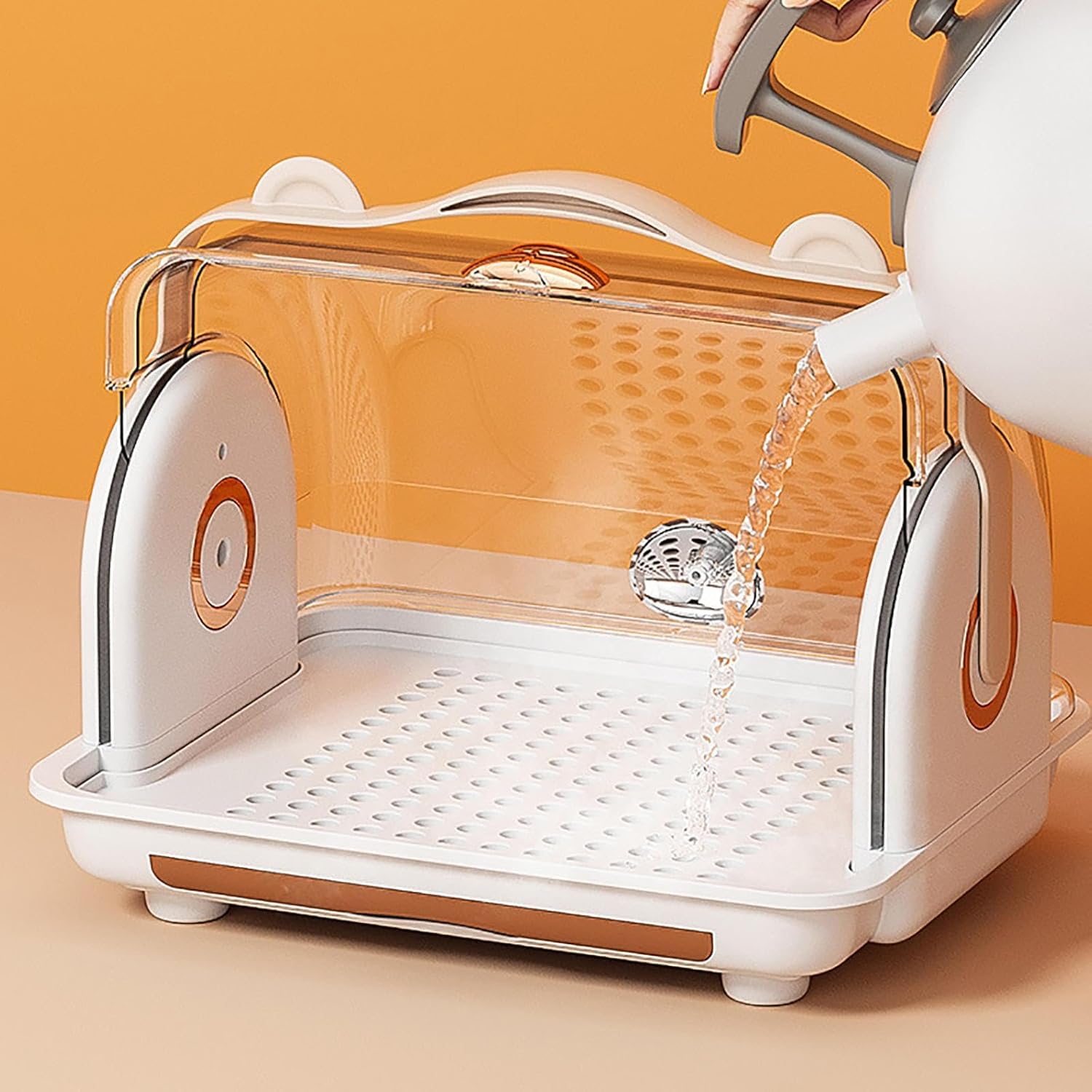 Nollapo removable cutlery basket keeps spoons and brushes accessible