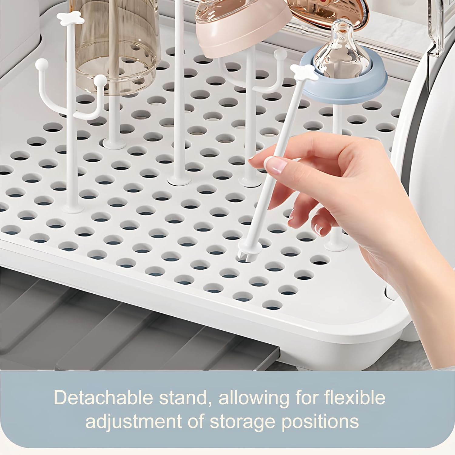 Nollapo space-saving rack dryer helps keep the kitchen organized
