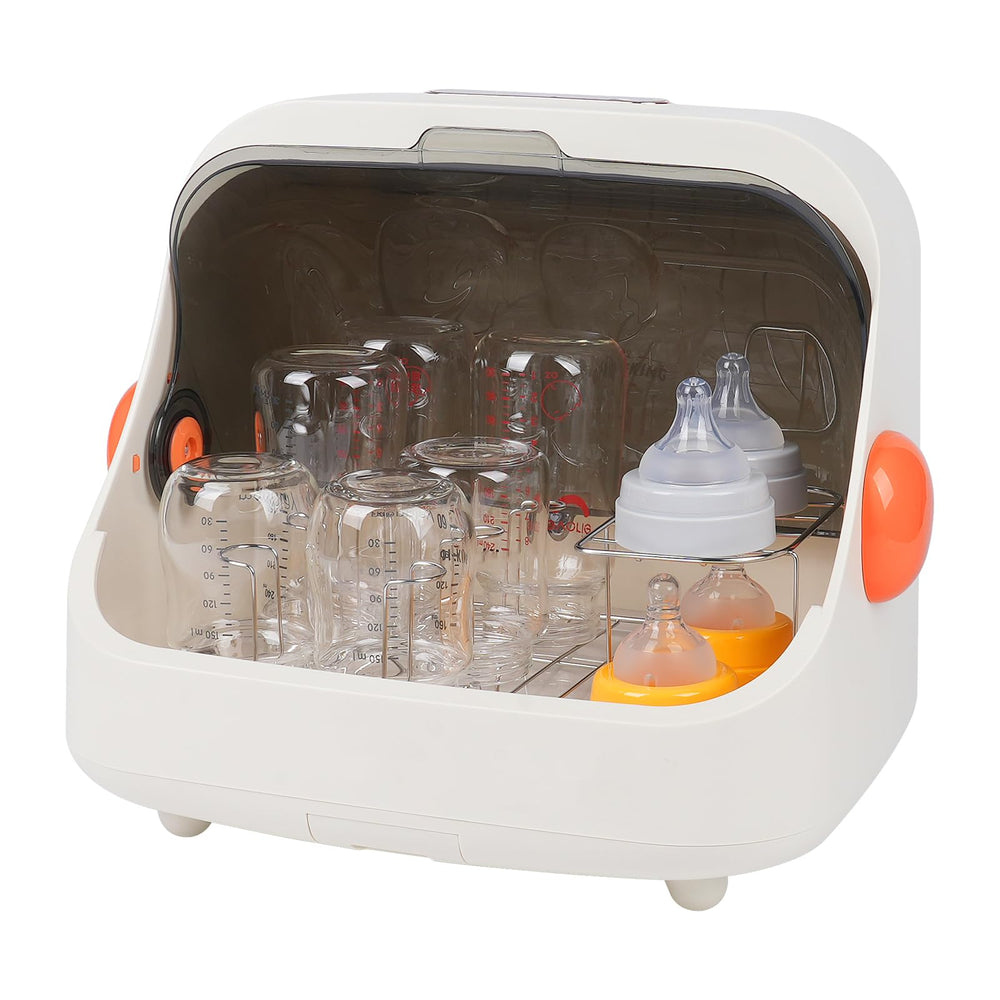 Nollapo transparent bottle drying rack with double lid for clean air-drying