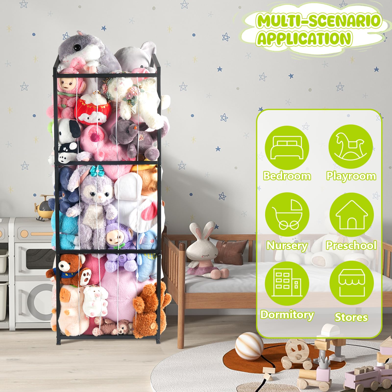 NomNest easy-grab access enabling independent cleanup and playtime