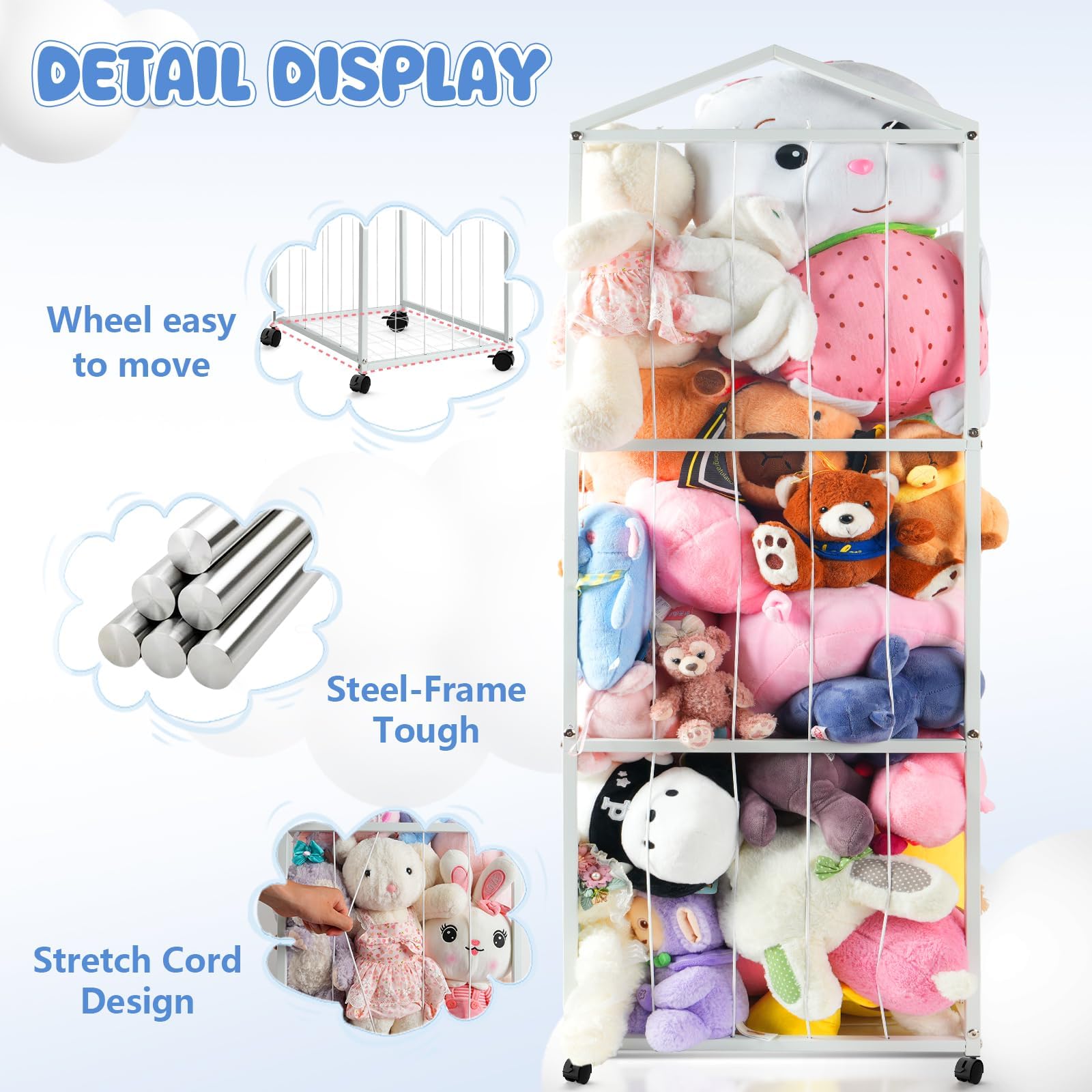 NomNest storage holds 50 plushies for easy access