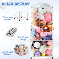NomNest storage holds 50 plushies for easy access