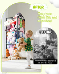 NomNest three-tier display showcases plushies like a mini zoo exhibit