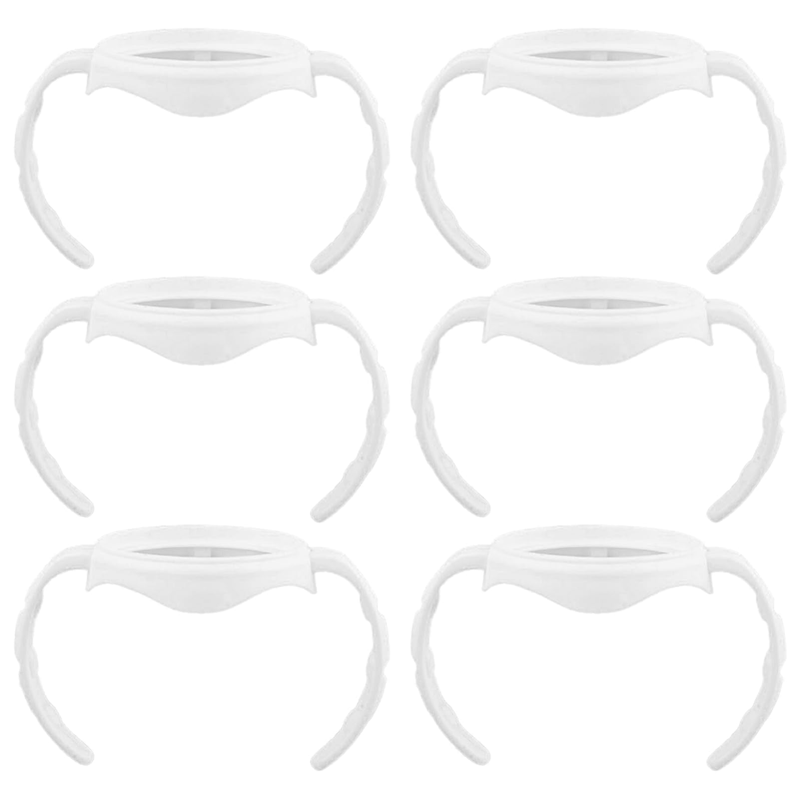 Nonarttoy bottle handles secure a baby's grip for easy self-feeding transitions.