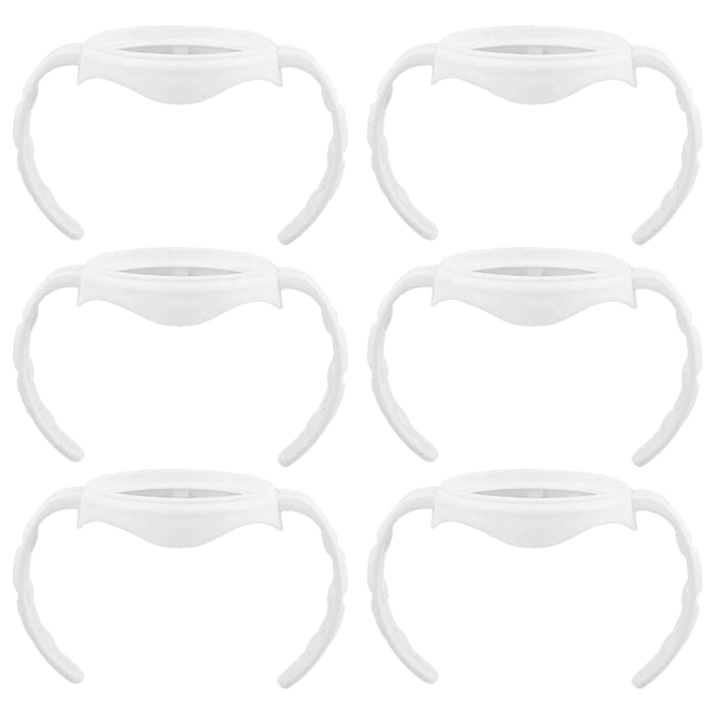 Nonarttoy bottle handles secure a baby's grip for easy self-feeding transitions.
