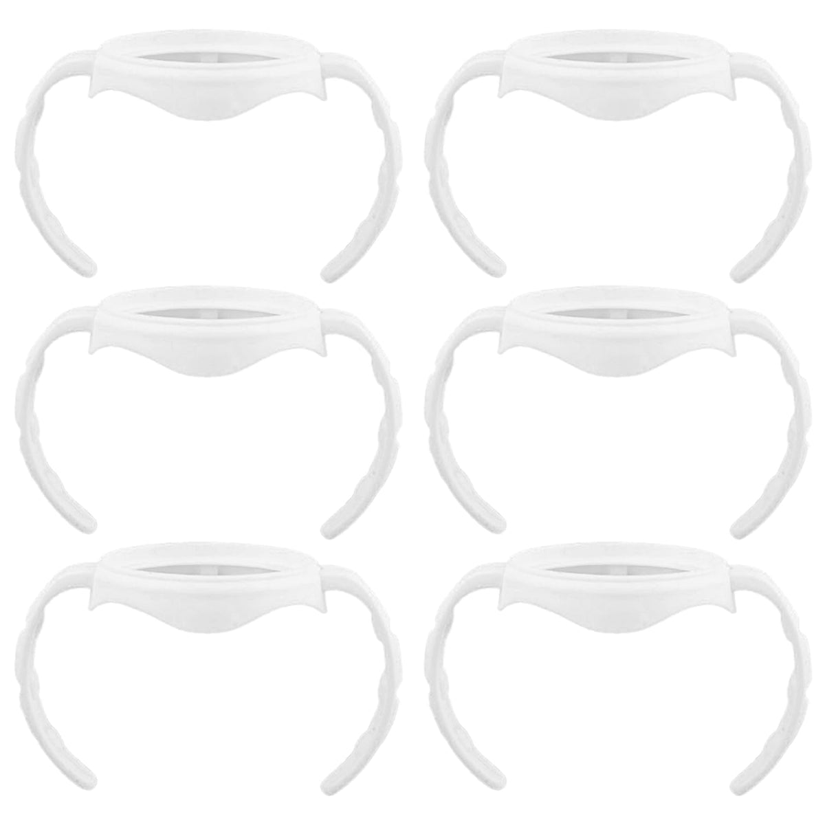 Nonarttoy bottle handles secure a baby's grip for easy self-feeding transitions.