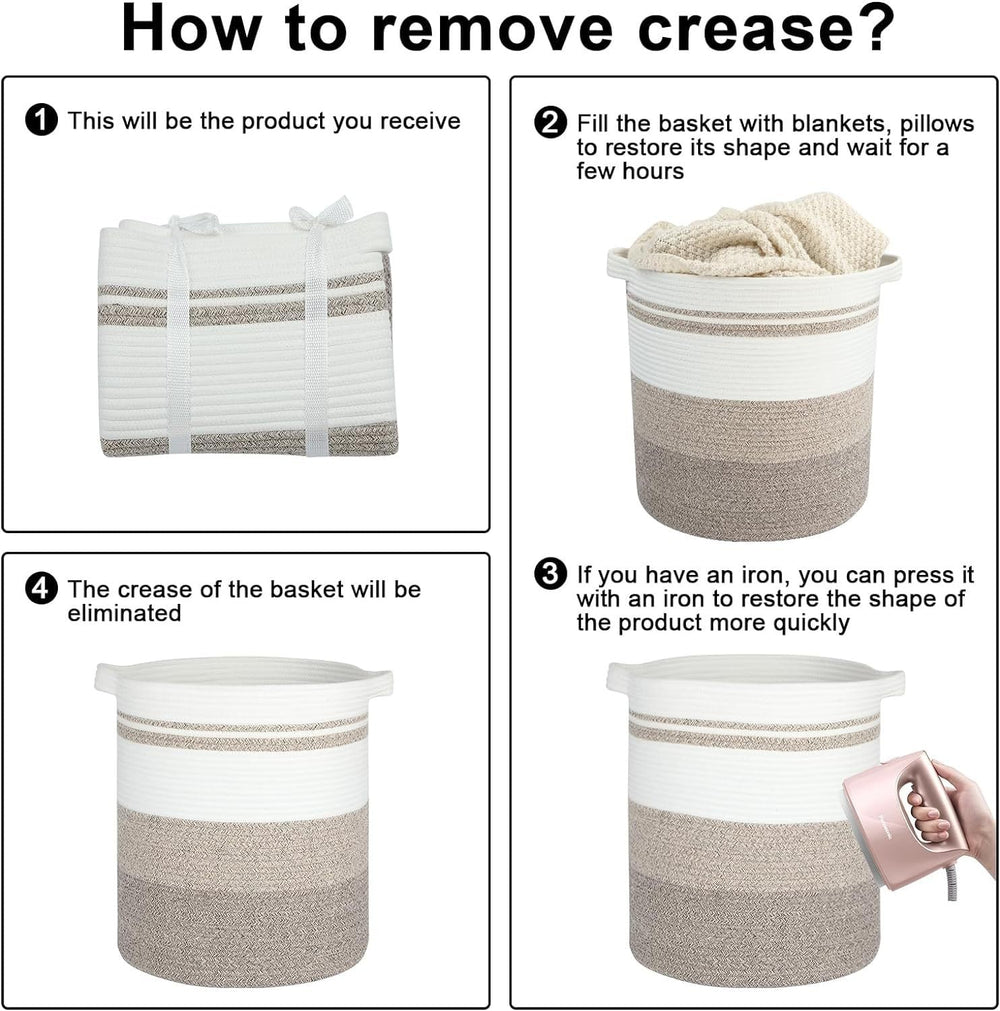 Nonazippy foldable basket quickly collapses for storage and travel.