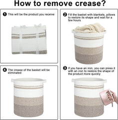 Nonazippy foldable basket quickly collapses for storage and travel.