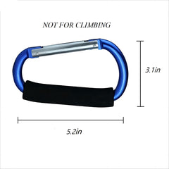 Noneea blue bag-attachment clip keeps items organized on the go