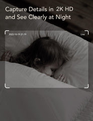 Nooie 360-motion tracking captures every movement around the crib