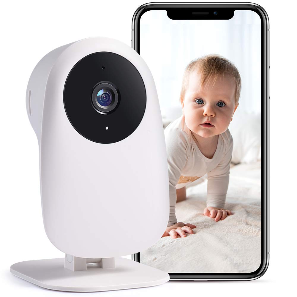 Nooie baby monitor 2K night vision for clear overnight viewing.