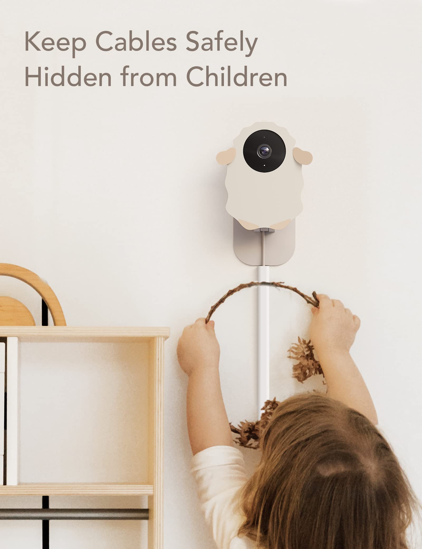 nooie baby monitor easy installation with adjustable camera angle