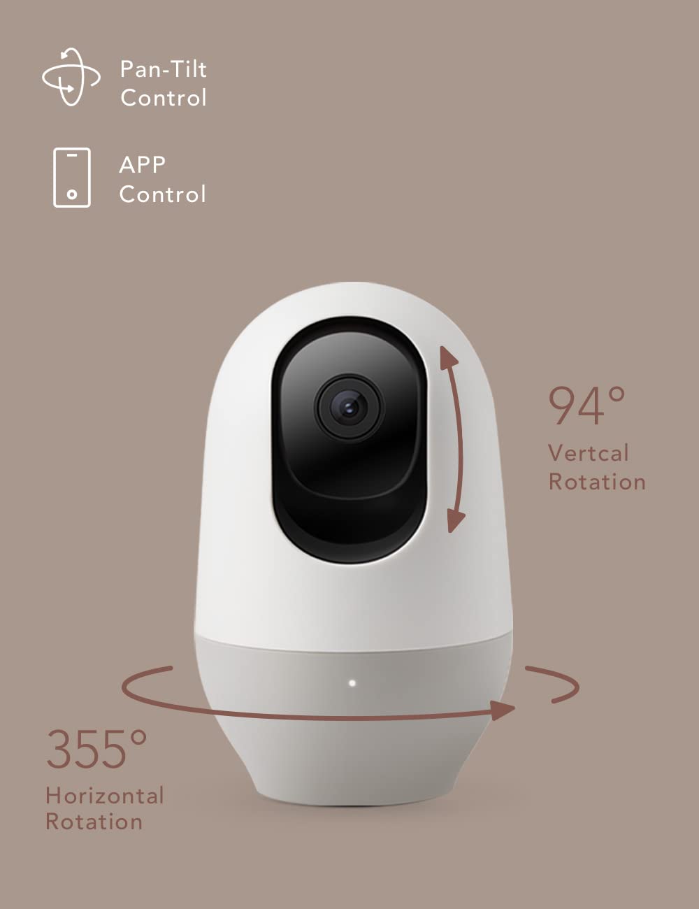 Nooie motion and sound alerts keep you informed in real time.