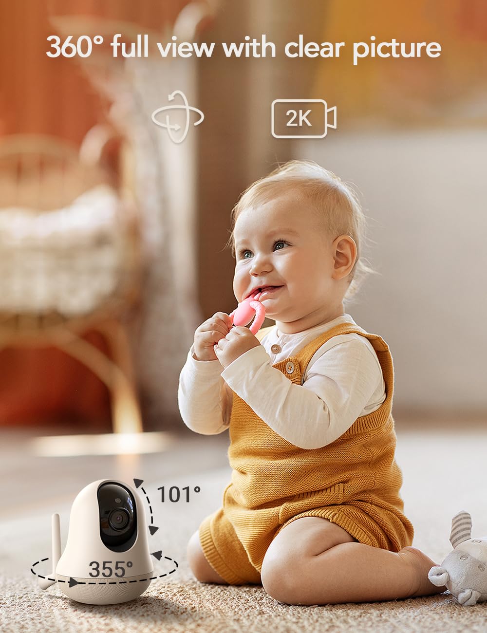 Nooie Upgrade AI motion track image highlighting automatic movement detection.