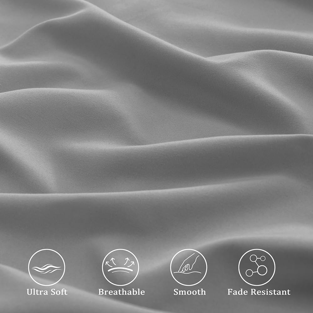 NookZuzu dark-grey basics sheet set adds versatile decor to a toddler room.