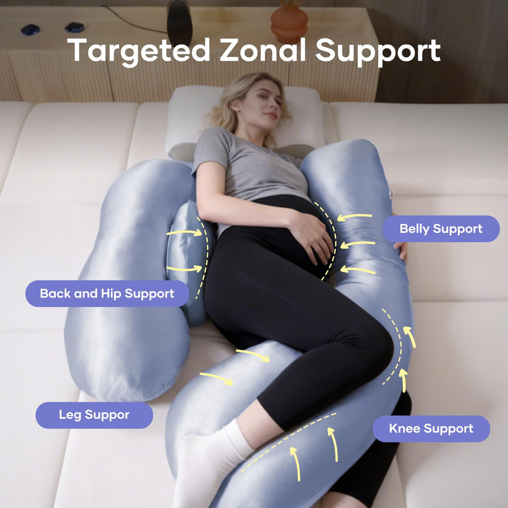 NOONTIDE adjustable filling lets you tailor firmness for belly or back support.