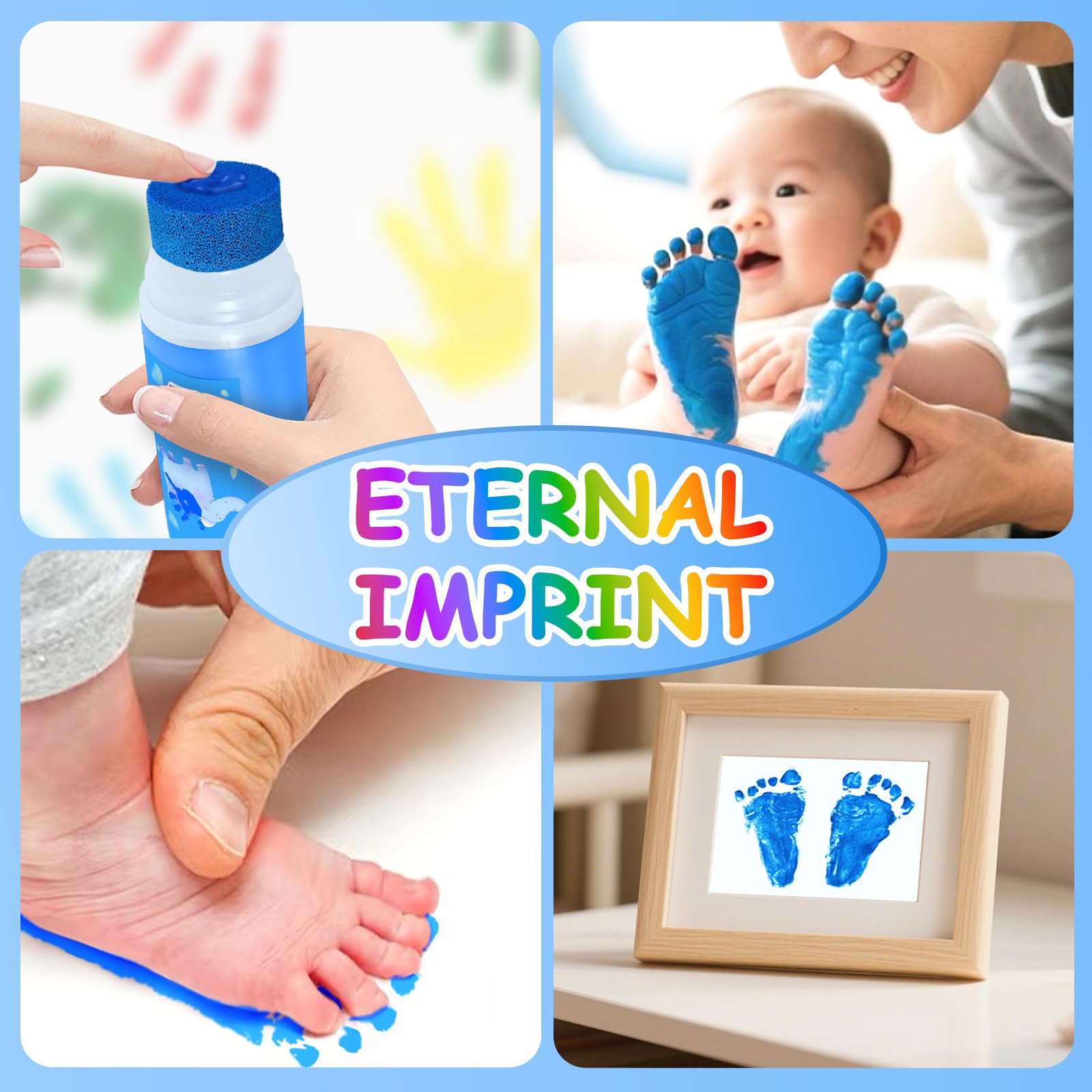 Capture baby handprint art with Noosuna for keepsake memories