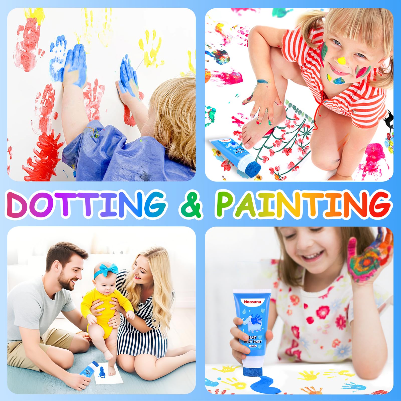 Dog paw print kit by Noosuna suitable for pets and newborns