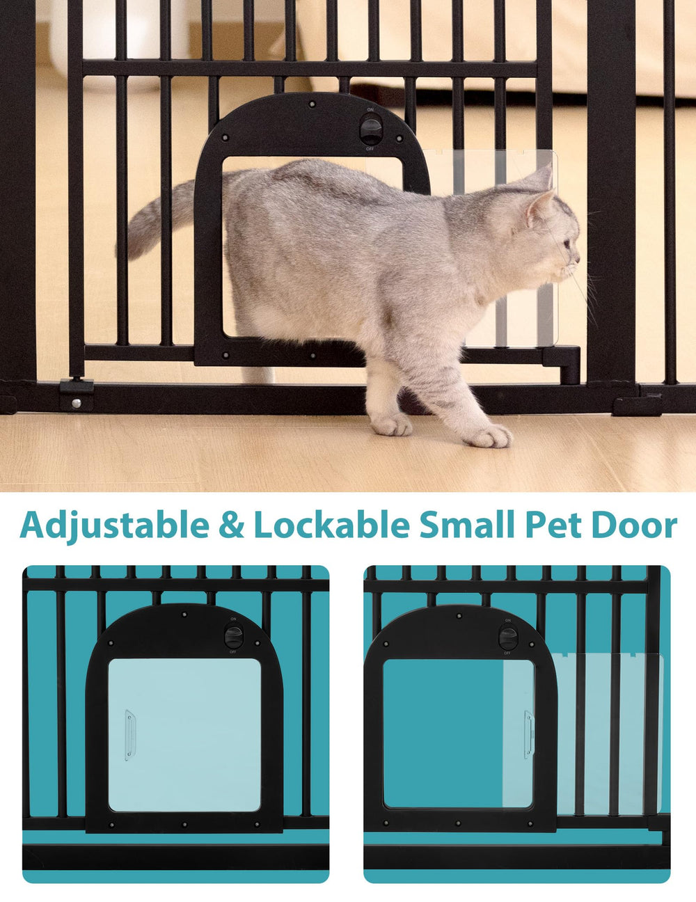 No Pawblems 1-37 inch bar gap close-up for secure spacing.