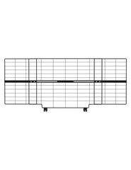 No Pawblems 16-inch height extension attached to a gate increases height to deter escapes