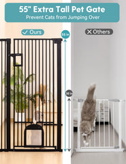 No Pawblems adjustable cat door close-up demonstrating left-right alignment.