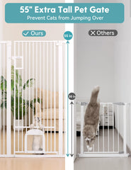 No Pawblems adjustable cat door closeup demonstrates left-right movement