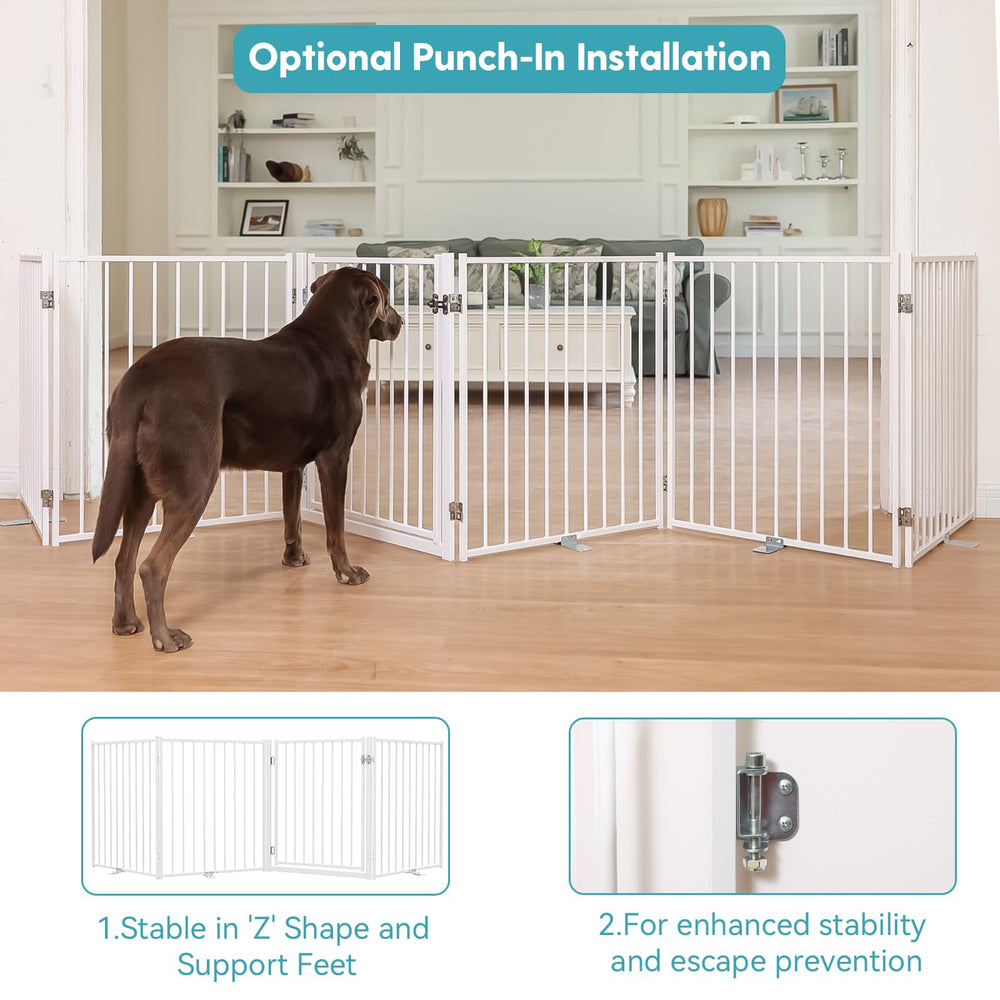 No Pawblems walk-through door enables easy entry and exit with pets nearby.