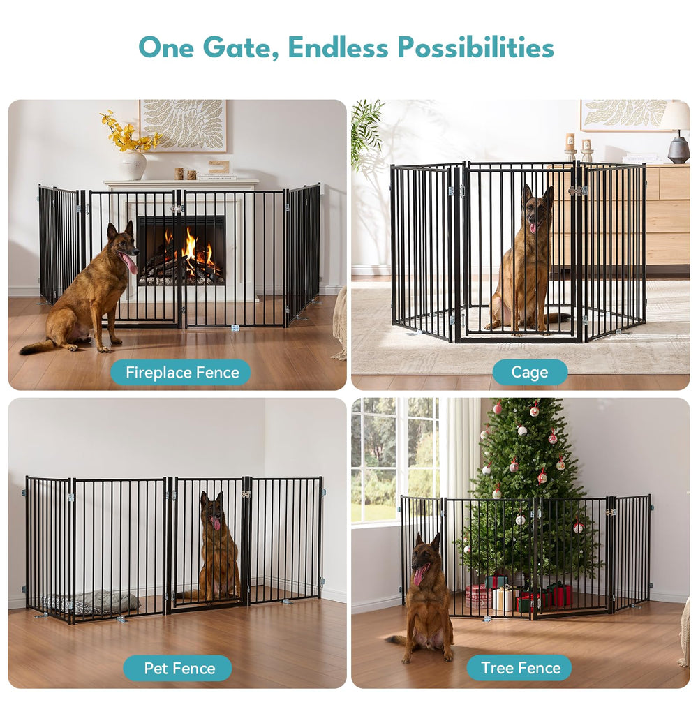 No Pawblems walk-through door enables easy access for family and pets.