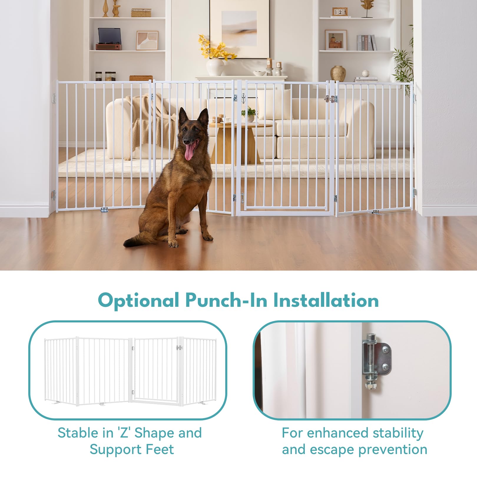 No Pawblems walk through door allows easy pet access in busy home