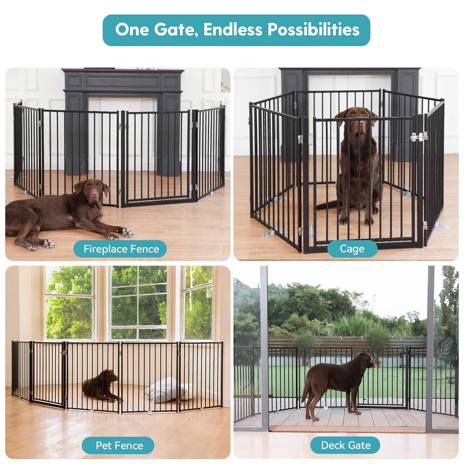 No Pawblems walk-through door enables easy pet access.