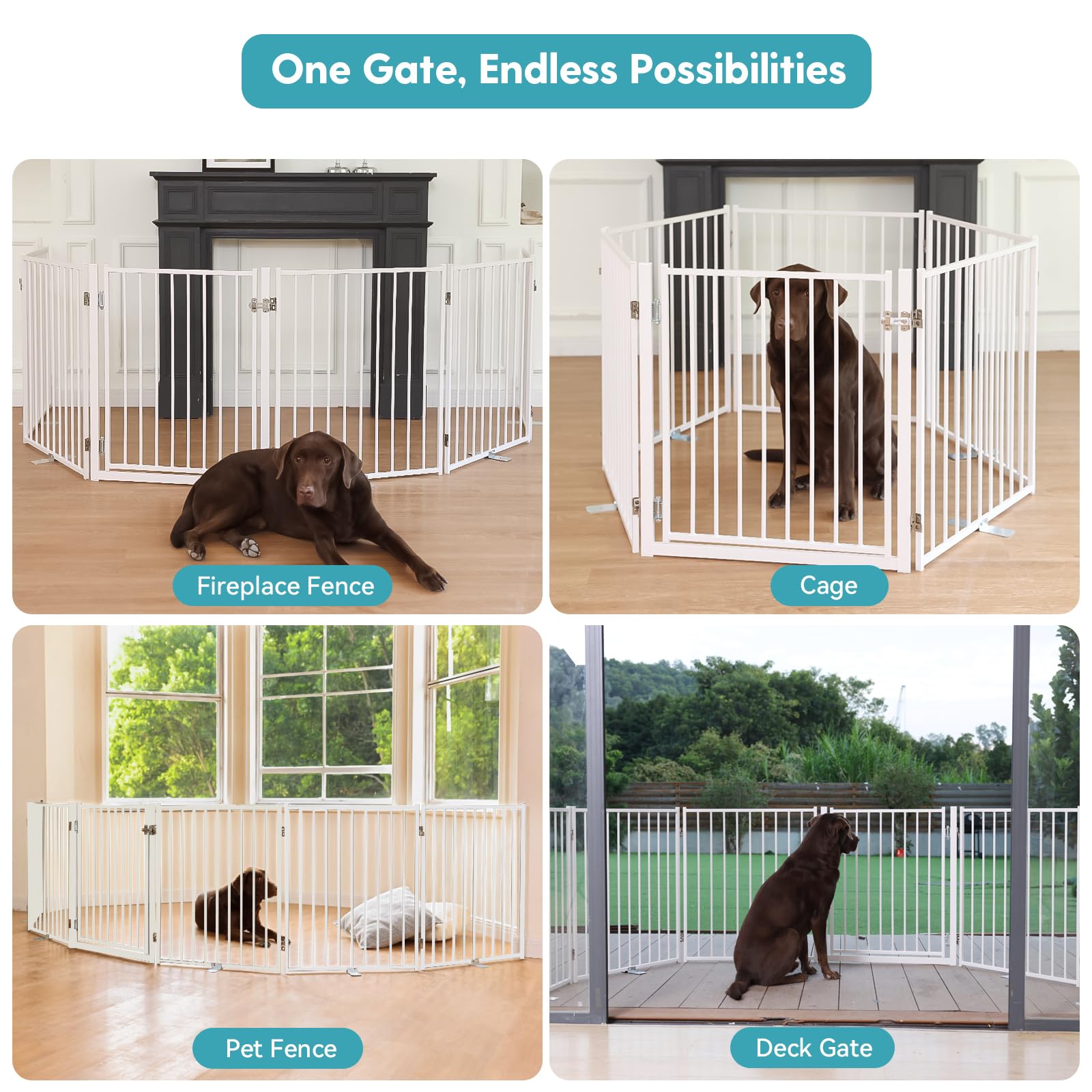 No Pawblems suitable for indoor and outdoor use, folds for compact storage.