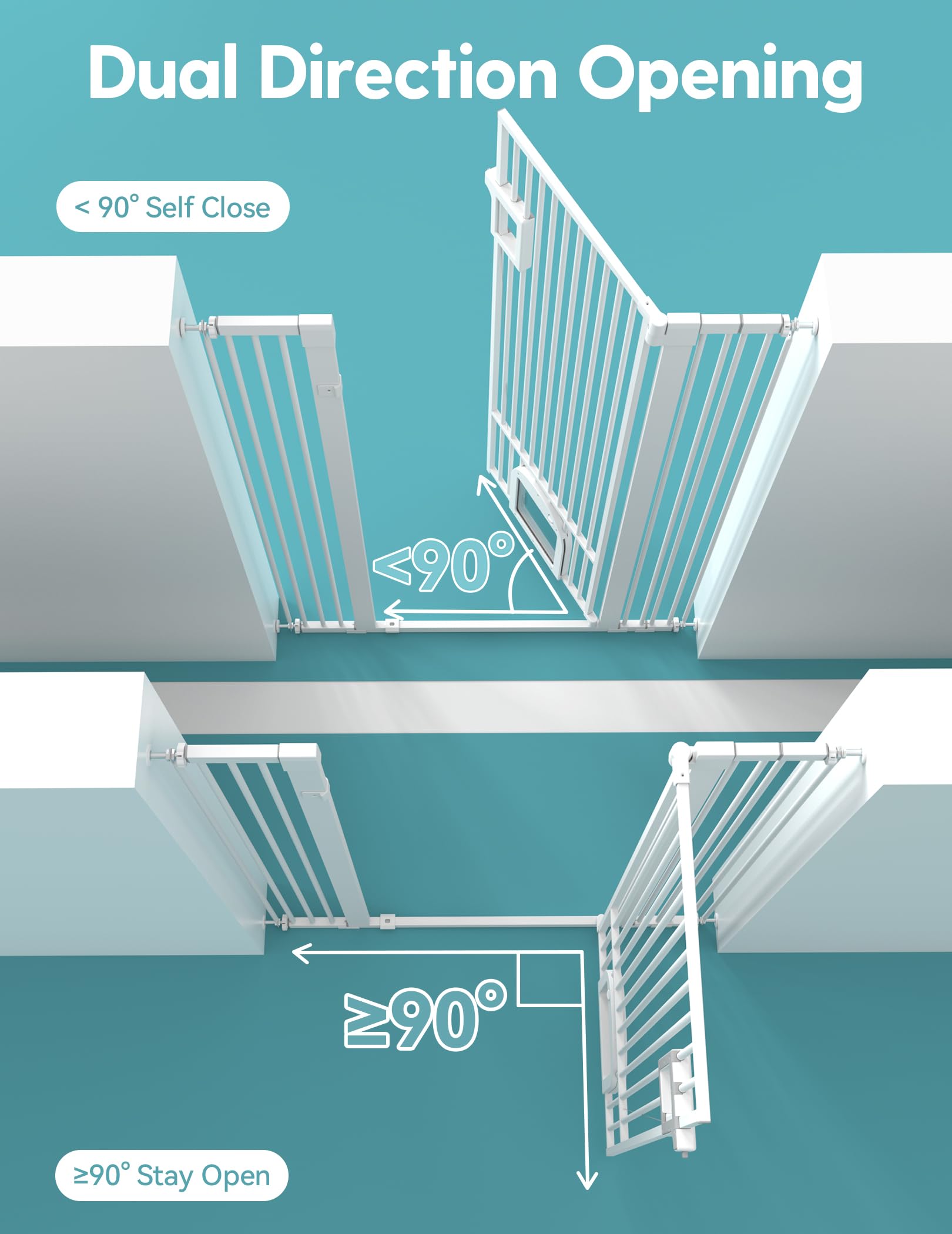 No Pawblems wall mount option illustration for secure setup
