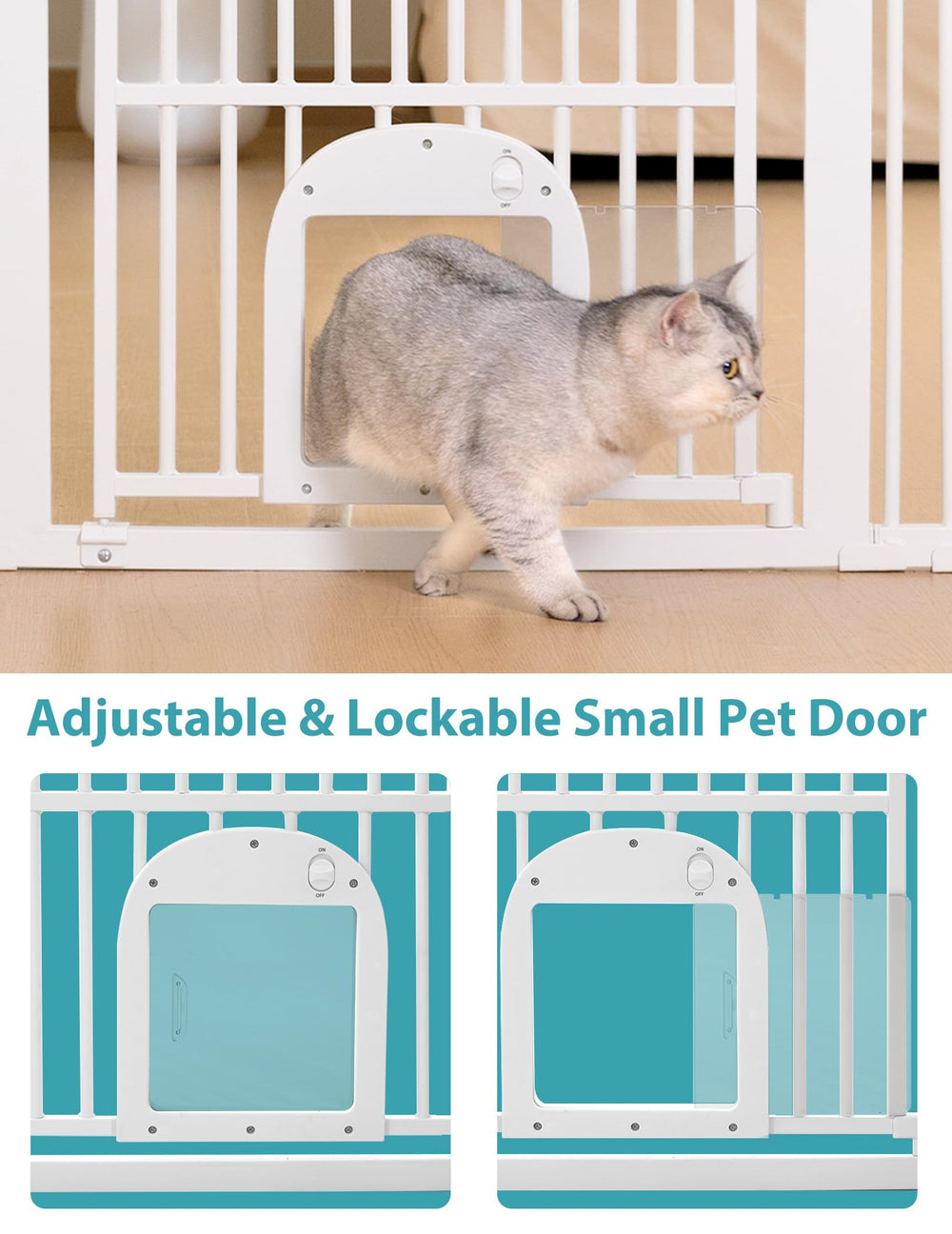 No Pawblems auto-close mechanism closeup with stay-open feature
