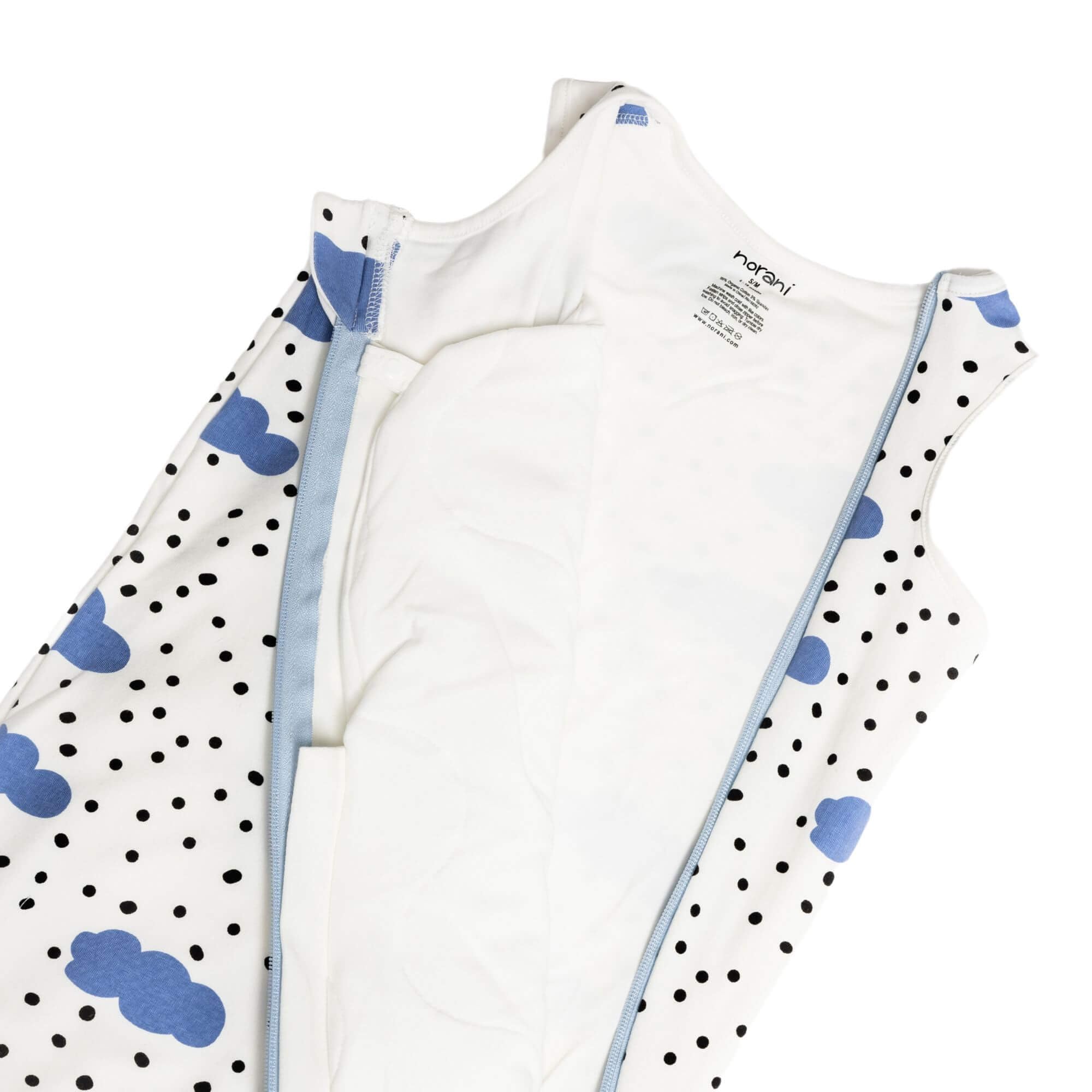 Norani Sleep Sack with removable 1.5 TOG insert for cooler nights
