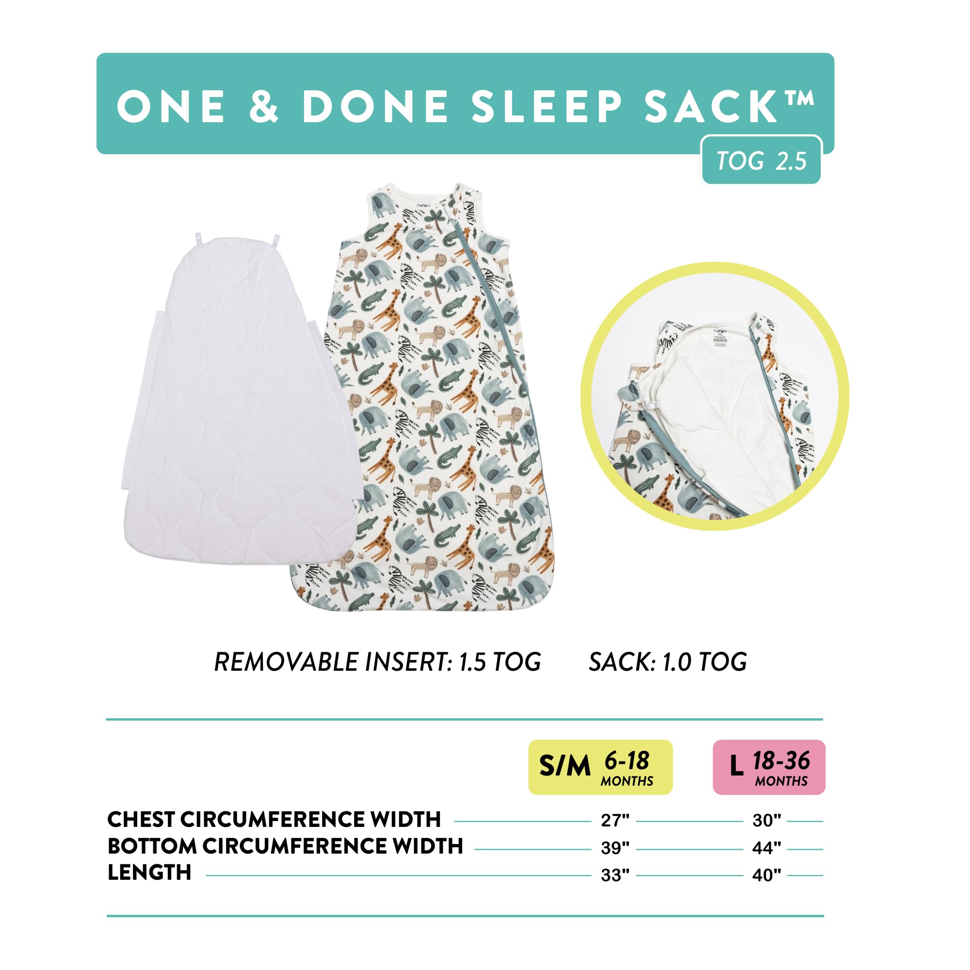 Norani Sleep Sack in Large size for ages 18-36 months