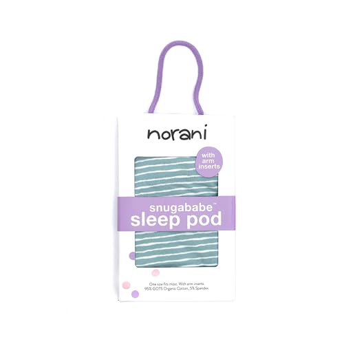 Norani Snugababe Swaddle Pod with Velcro closure for adjustable snugness.