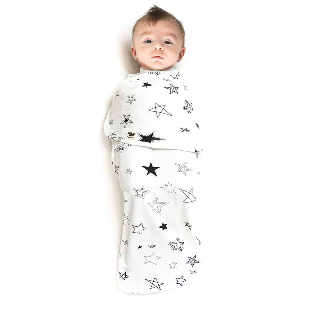 Norani Snugababe Swaddle Pod velcro closure with adjustable fit.