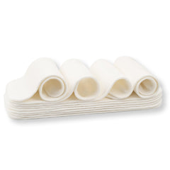 Nora's Nursery 5-layer inserts pack with snaps for secure diaper fit.