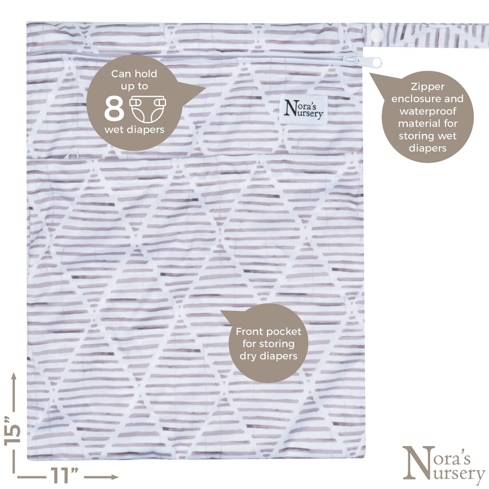 Nora's Nursery adjustable snap closure fits 10–35 lbs.
