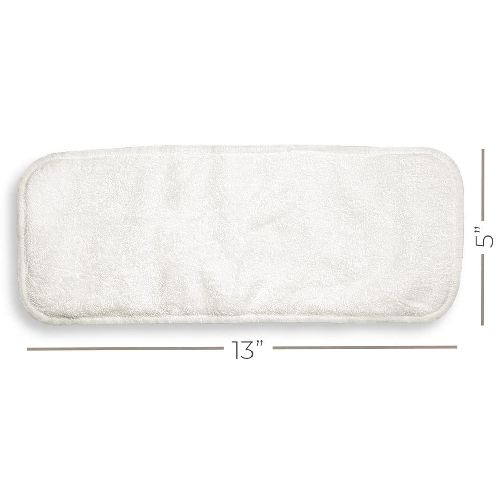 Nora's Nursery inserts — one-size-fit with most pocket diapers for growing babies.