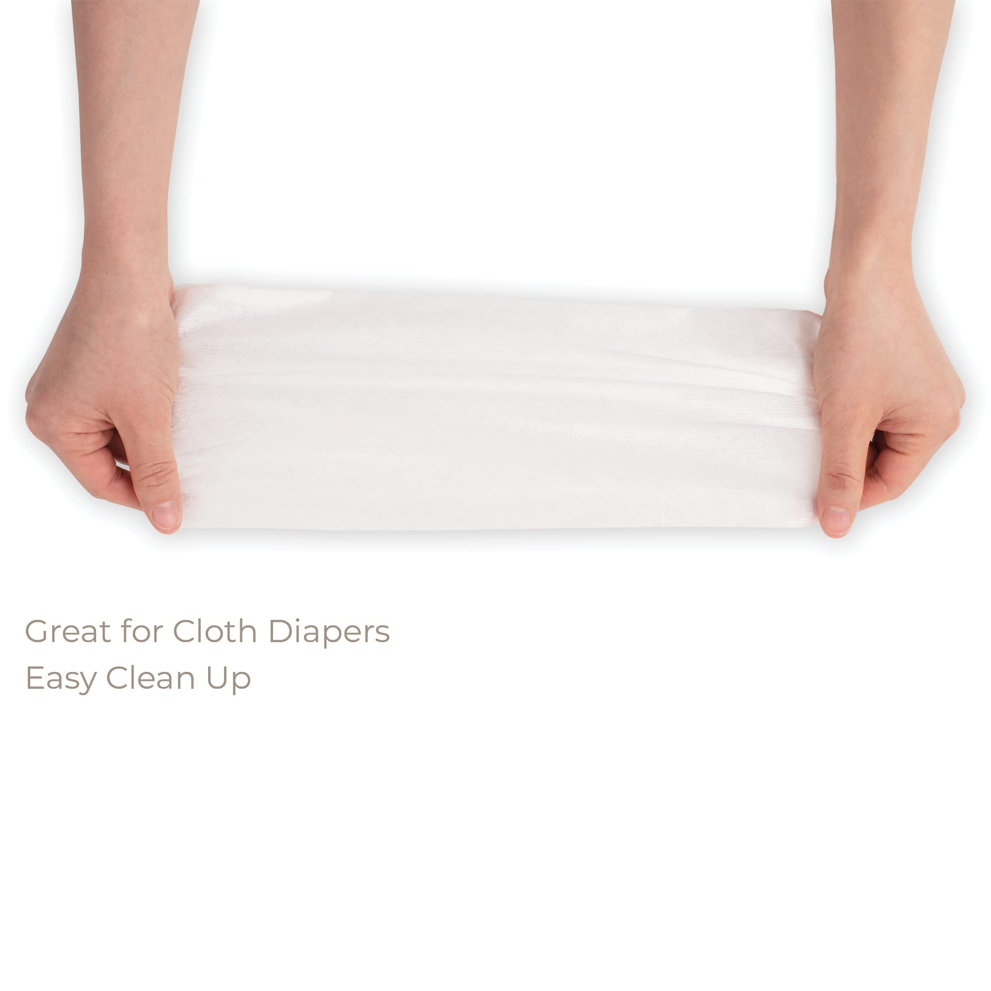 Nora's Nursery liner close-up shows soft material and snug fit for comfortable wear and leak prevention