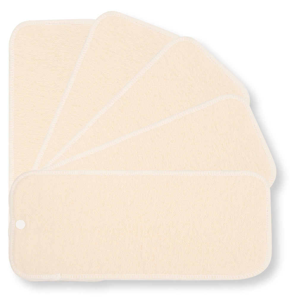 Nora's Nursery eco-friendly 5-pack keeps backups ready for busy days.