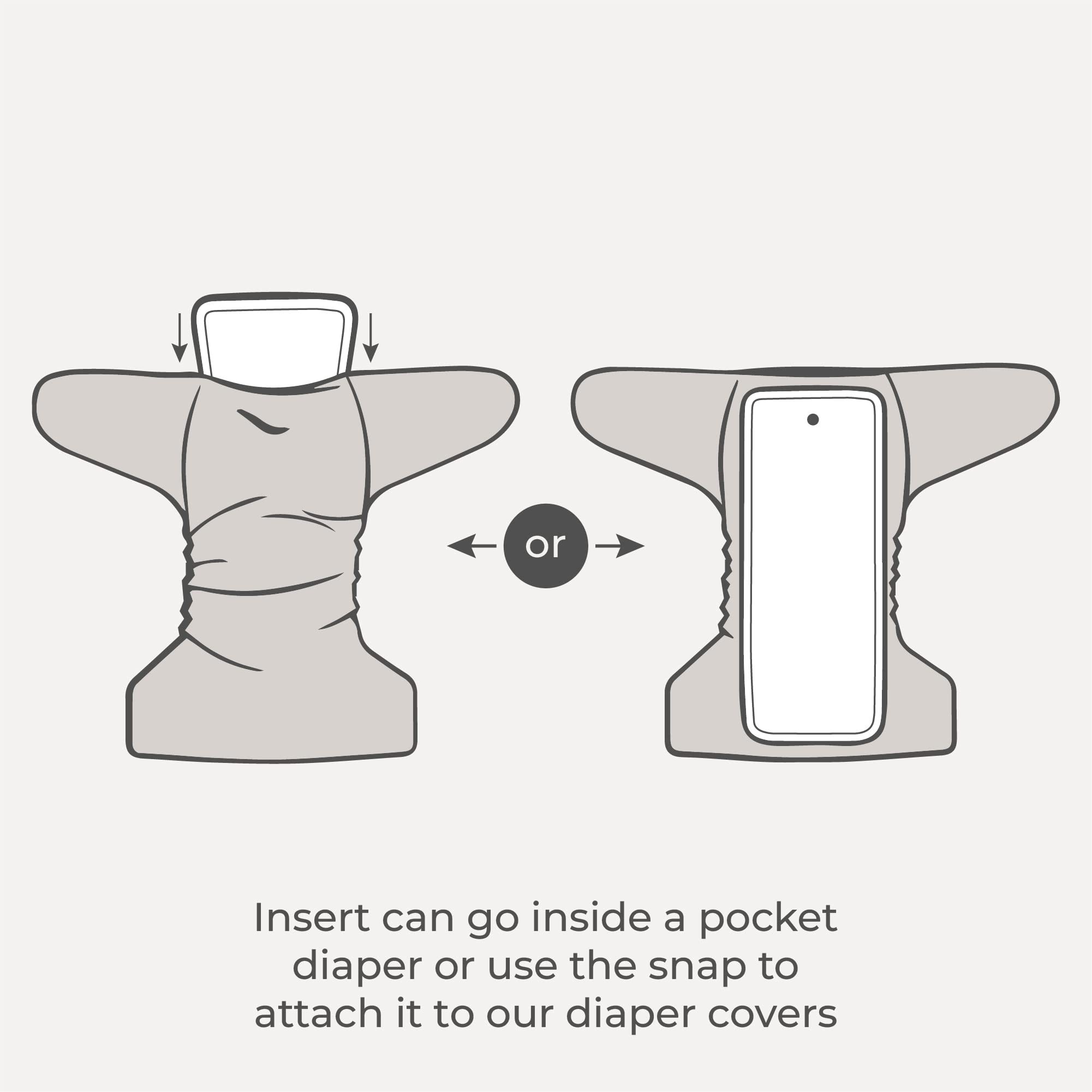 Nora's Nursery five-layer design helps keep baby dry overnight