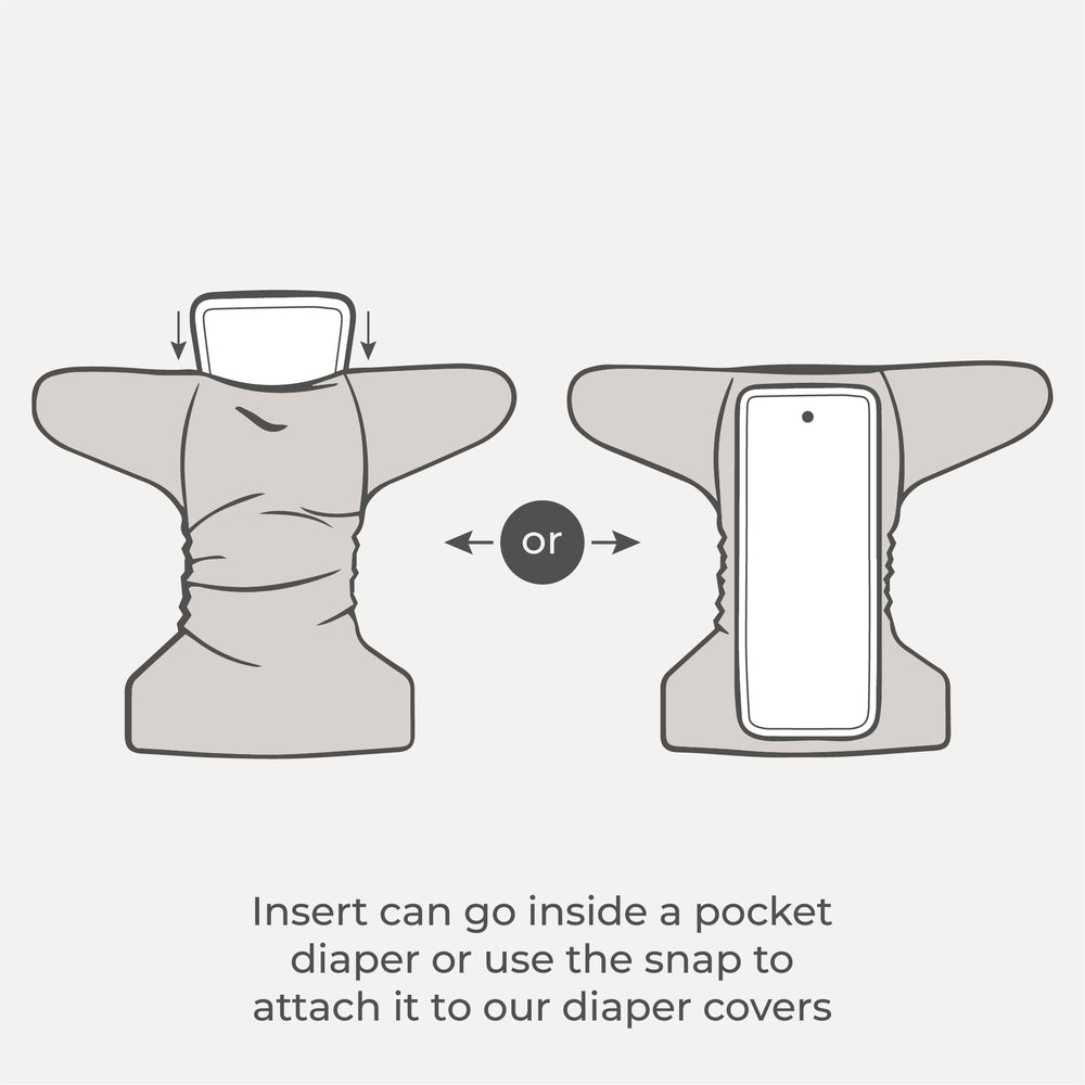 Nora's Nursery five-layer design helps keep baby dry overnight
