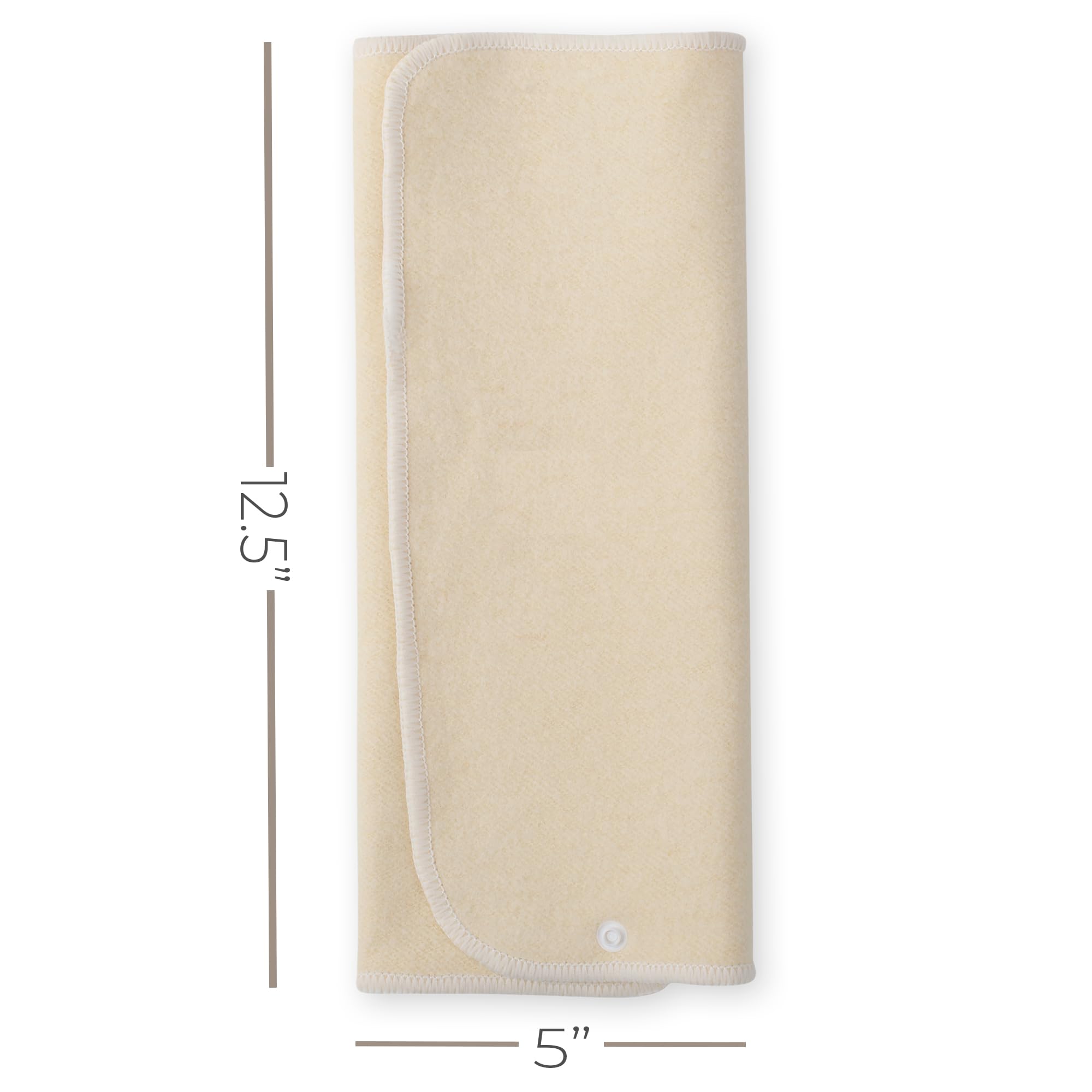 Nora's Nursery 13x5 inch insert fits pocket diapers for easy changes.