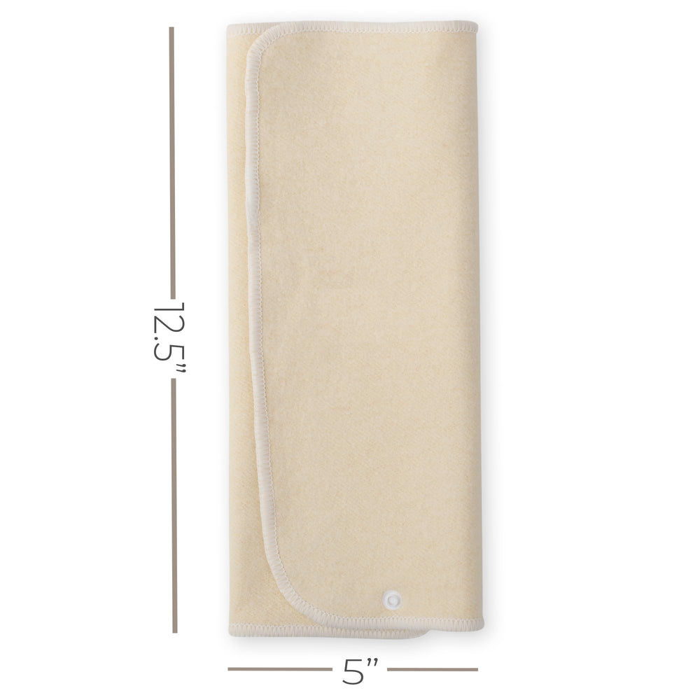 Nora's Nursery 13x5 inch insert fits pocket diapers for easy changes.